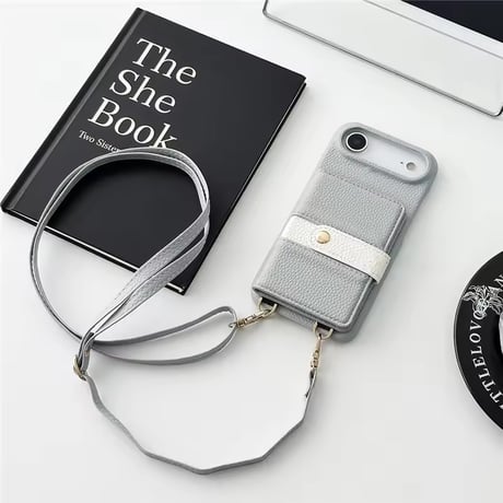 K22942 ストラップ付きカードポケット iPhoneケース