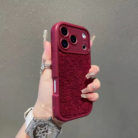 S75124 もこもこボア iPhoneケース