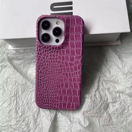 S74962 エレガントクロコ調 iPhoneケース