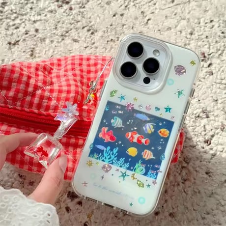 S74885 アクアリウムクリア iPhoneケース