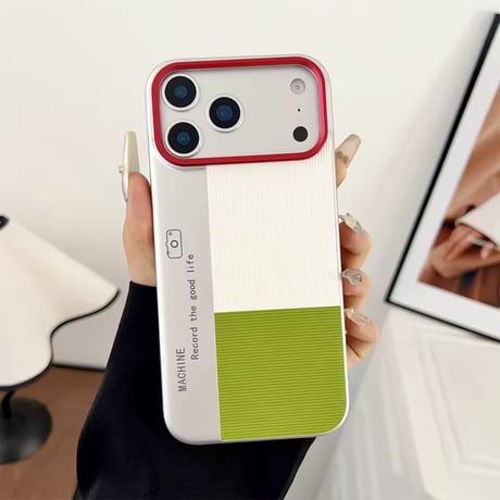 S75246 バイカラーリブデザイン iPhoneケース