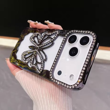 L62318 きらめきバタフライ iPhoneケース