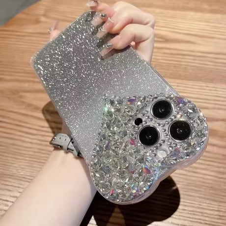 S74584 きらめきハートジュエリー iPhoneケース