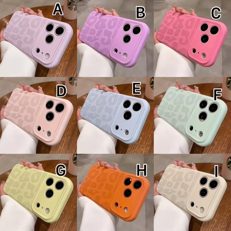 【即納商品】S75153 バイカラー レオパードマット iPhoneケース