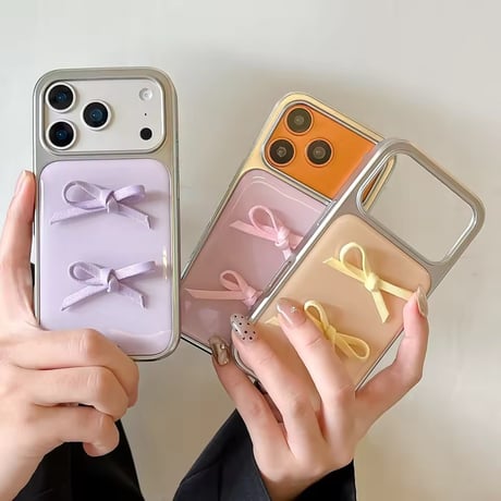 S75128 リボンツインのパステルiPhoneケース