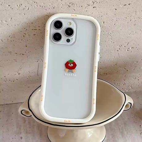 L62100 にっこりフルーツフレーム iPhoneケース