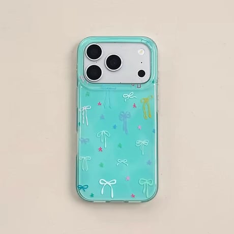 S75487 ミントリボンiPhoneケース