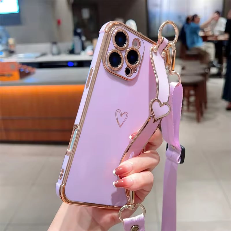 K22771 ハートショルダー付きiPhoneケース | nanomita