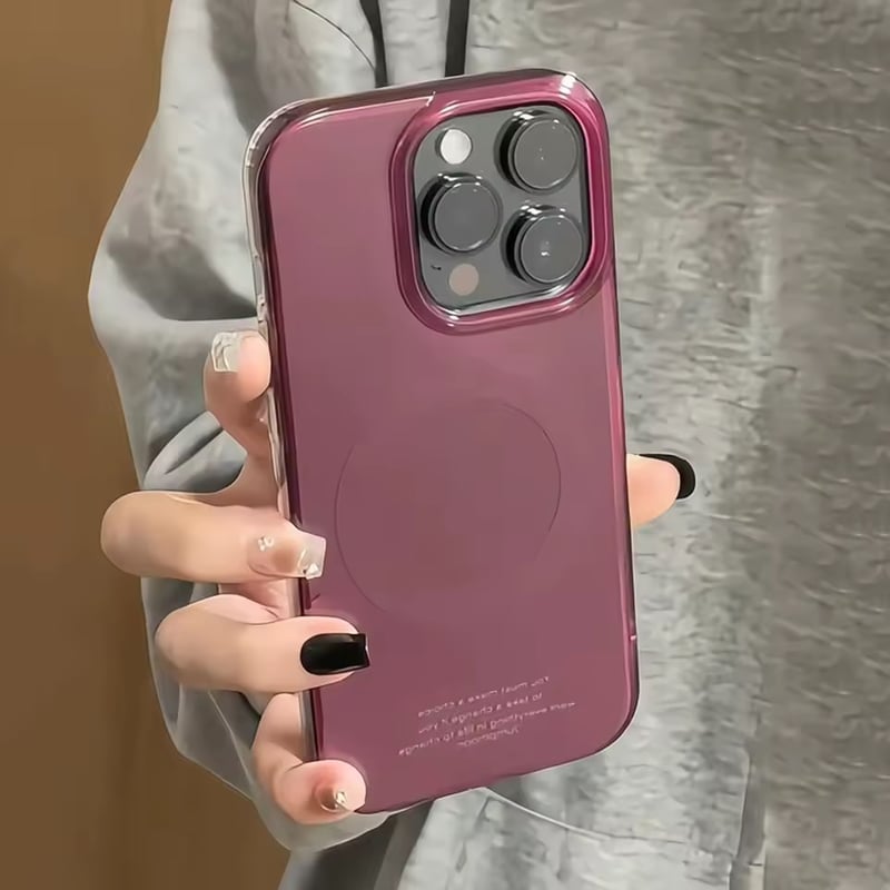 S74990 ディープパープル MagSafe対応 クリアiPhoneケース | nanomita