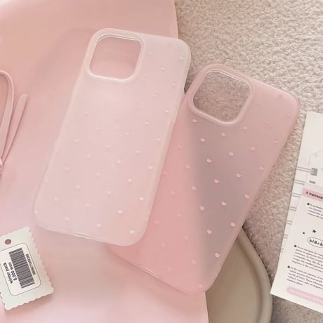 S74752 ピュアハートドットiPhoneケース