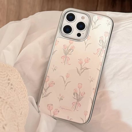 S74670 チューリップブーケのiPhoneケース