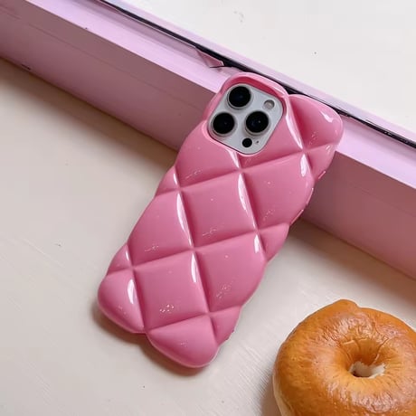 S74982 パステルキルティングiPhoneケース