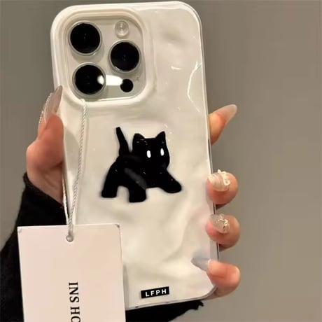 S75269 ゆるねこシルエットiPhoneケース
