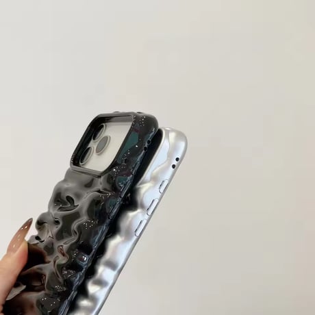 S75325 ウェーブ立体グロッシー iPhoneケース