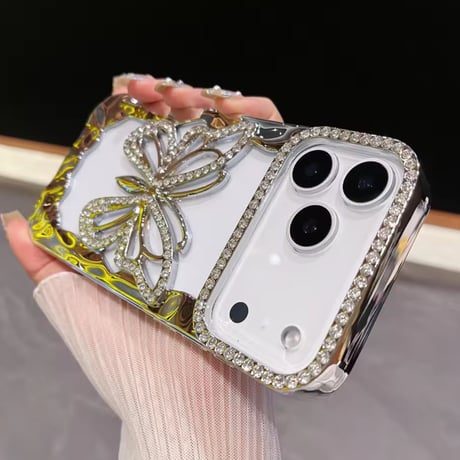 L62318 きらめきバタフライ iPhoneケース