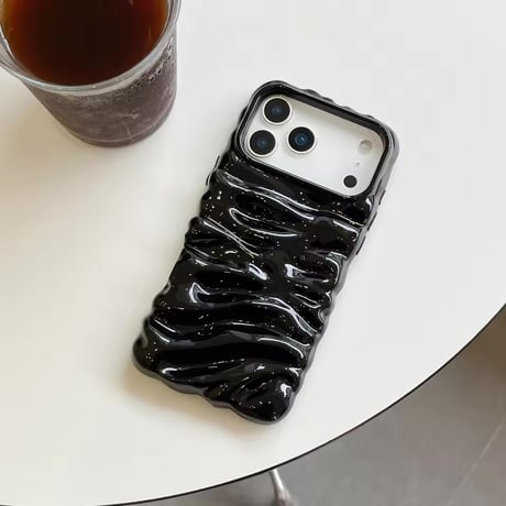 S75325 ウェーブ立体グロッシー iPhoneケース