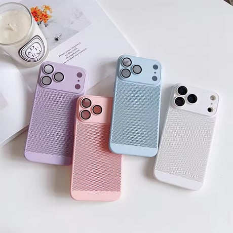 S75089 さらっとメッシュのシンプルiPhoneケース