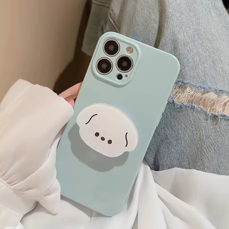 K22920 ゆるふわフェイス グリップ付きiPhoneケース