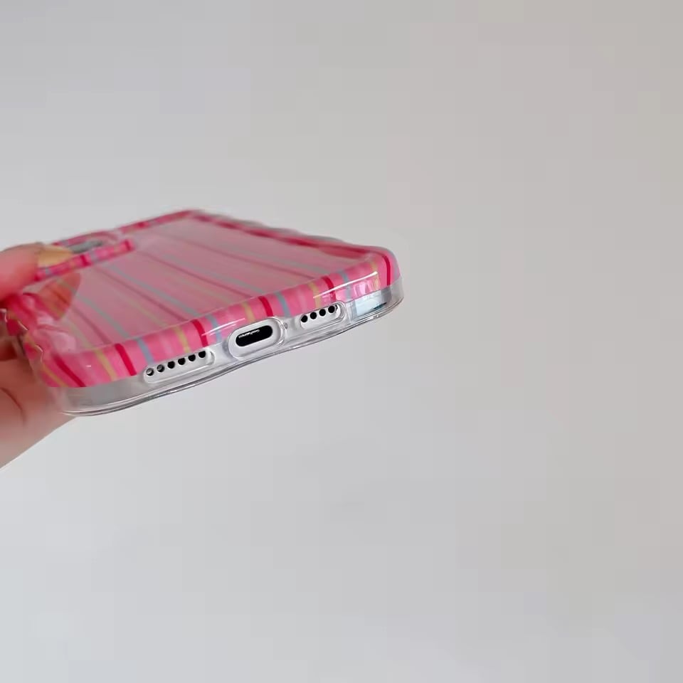 S74991 カラフルストライプ iPhoneケース | nanomita