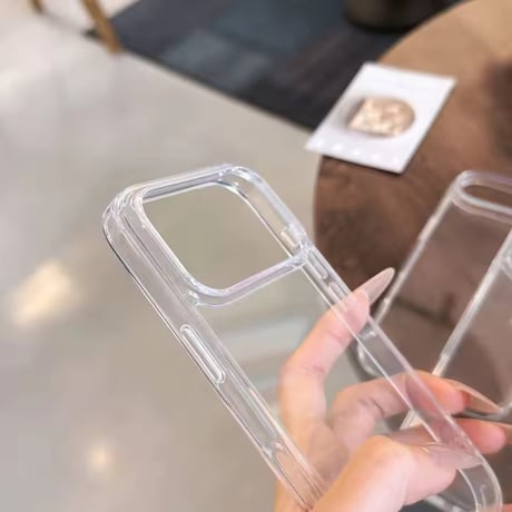 L62389 クリアグロウ 強化ガラス風iPhoneケース