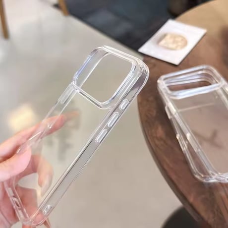 L62389 クリアグロウ 強化ガラス風iPhoneケース