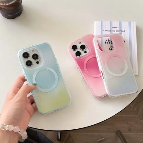 S74807 パステルグラデマグiPhoneケース