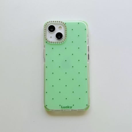 S74700 キラキラドットポップiPhoneケース