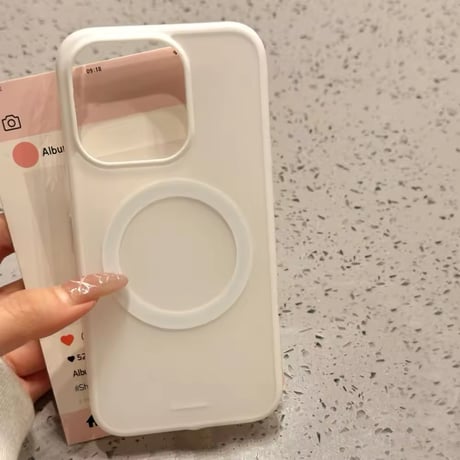 S74575 MagSafe対応 ふんわりマットiPhoneケース