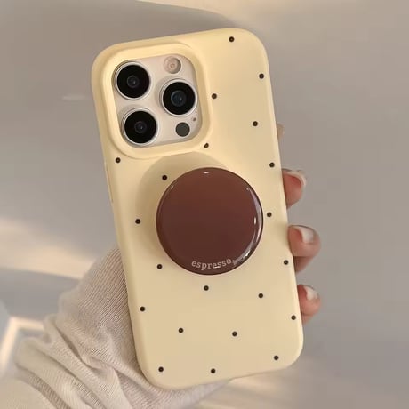 K22932 エスプレッソドット iPhoneケース
