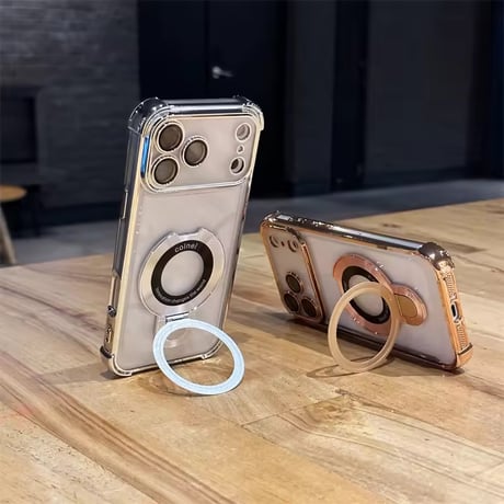 K22889 メタリックリングスタンド iPhoneケース