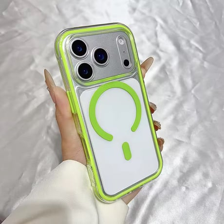L62405 カラーフレーム MagSafe対応 iPhoneケース