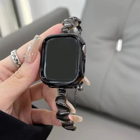 N00185 ウェーブチェーンのApple Watchベルト