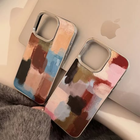 S74369 Art Block iPhoneケース
