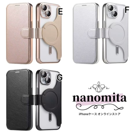 K23188 MagSafe対応手帳型iPhoneケース