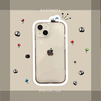 iPhone&Android 全機種対応´-  ちいさいあの子ときのこのクリアiphoneケース L62149