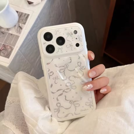 S75619 シルバーリボンiPhoneケース