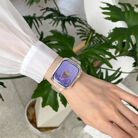 N00113 ポップカラー クリアApple Watchベルト