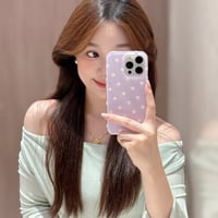 S74843 レトロドットカラークリアiPhoneケース