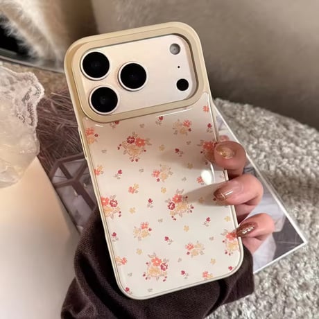 S75397 アンティークフラワー ミニブーケiPhoneケース