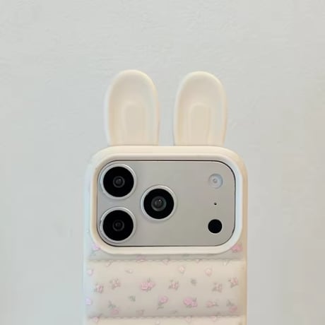 S75514 小花柄うさみみiPhoneケース