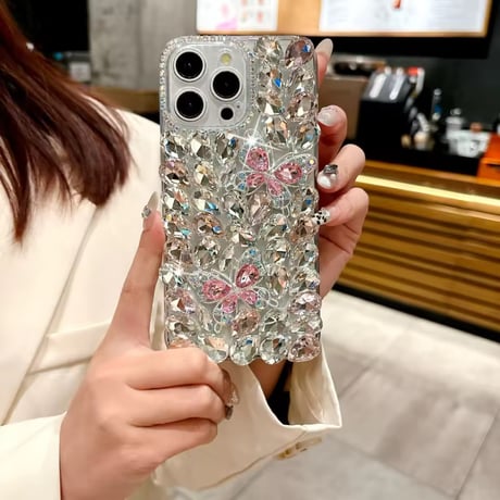 S74970 ジュエリーバタフライ iPhoneケース