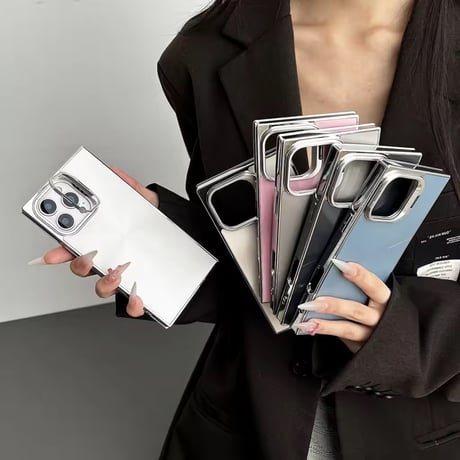S74743 Shine Plate Mirror iPhoneケース