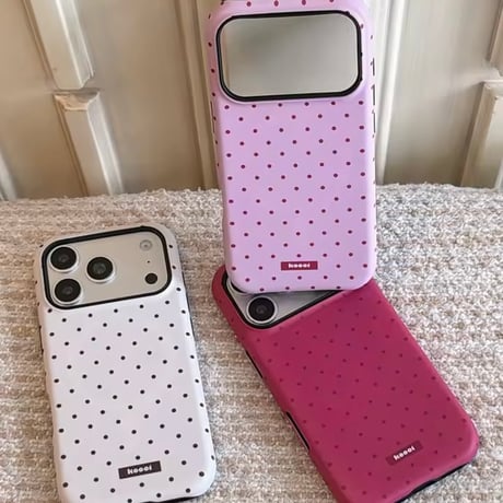 S75552 クラシックドットガーリーiPhoneケース