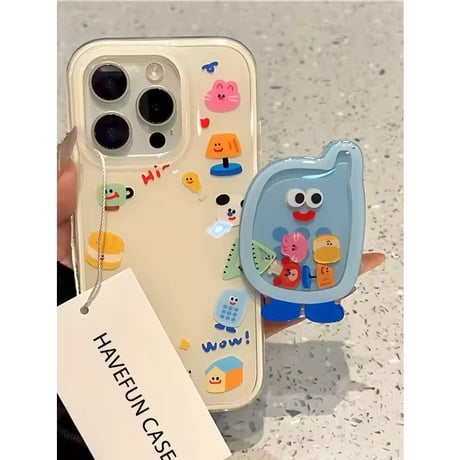 K23183 ポップフレンズ グリップ付き iPhoneケース
