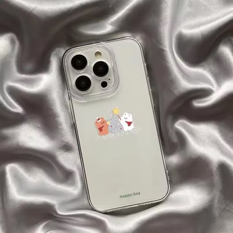 L62098 ゆるくまのクリスマスツリーiPhoneケース
