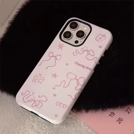 S75582 ゆるリボンドローイングiPhoneケース