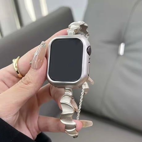 N00185 ウェーブチェーンのApple Watchベルト