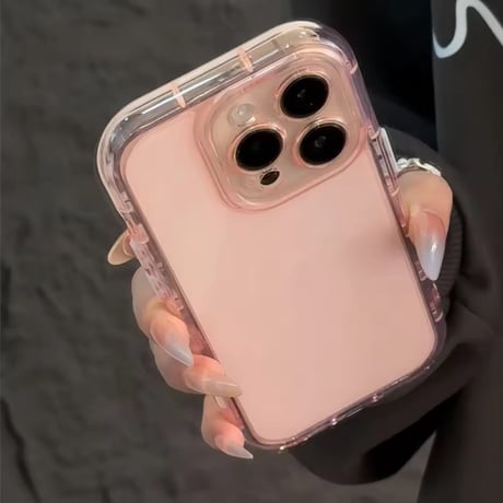 S74707 パステルクリアバンパーiPhoneケース