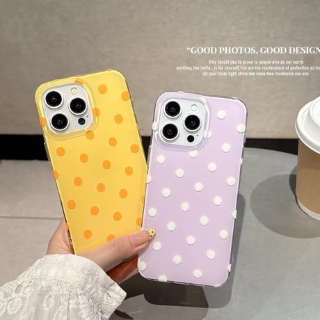 S74843 レトロドットカラークリアiPhoneケース