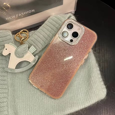 【即納商品】S74641 キラキラカメラフレームカラフルグリッターiPhoneケース